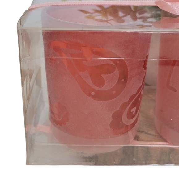 💕Yankee Candle Pink Frosted💕 Set of 3💕 - Picture 2 of 4
